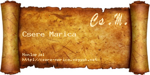 Csere Marica névjegykártya